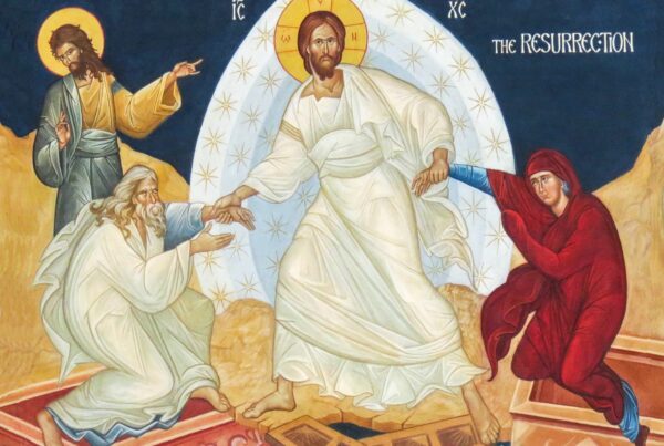 Harrowing of Hell icon - detail - Joan Bryant and Marysia Kowalchyk