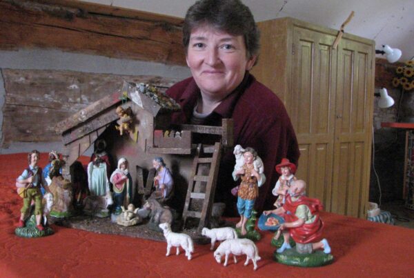 Anne Marie Murphy - with a restored creche 2012