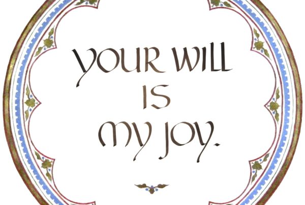 Your will is my joy - circular frame