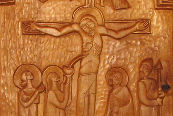 The Crucifixion carving by Patti Birdson