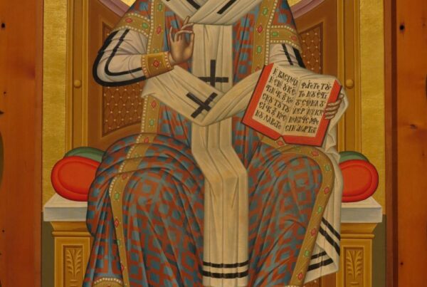 Christ the King icon in Our Lady of the Woods chapel, Combermere